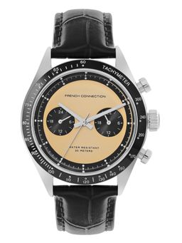 French Connection - Men Analog Yellow Dial Men Watch FCP37BL-Y (M)