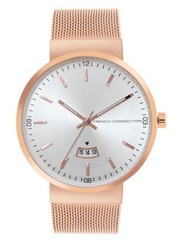 French Connection - Men Jake Silver Dial Analog Watch FCP42RGM (M)