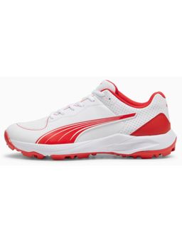 Puma - 24 FH Rubber White-Red Cricket Shoes