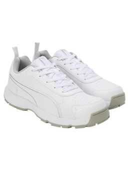 Puma - Cricket Classicat White-Silver Cricket Shoes