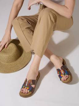 Inc.5 - Womens Pewter Casual Solid Open Toe Sandals