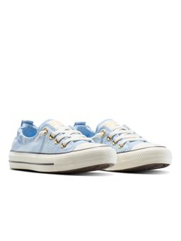 Converse - Blue Women Chuck Taylor All Star Shoreline Woven Canvas Low Top Sneaker