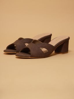 ERIDANI - Zuri Brown Partywear Sandals Heels