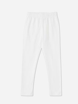 ZION - Girls Solid Leggings White