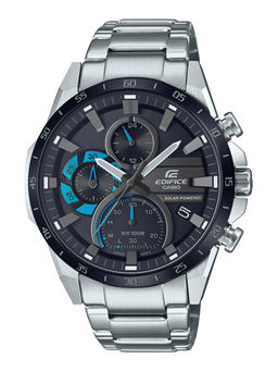 Casio - Edifice EQS-940DB-1BVUDF Black Analog Dial Silver Stainless Steel Band Men'S Watch Ed567