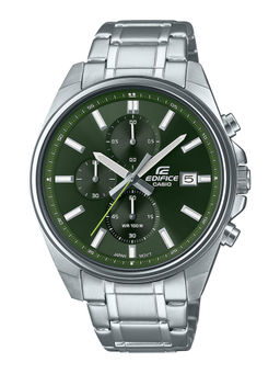 Casio - Edifice EFV-610D-3CVUDF Green Analog Dial Silver Stainless Steel Band Men'S Watch Ed571