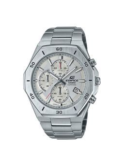 Casio - Edifice EFB-680D-7AVUDF White Analog Dial Silver Stainless Steel Band Men'S Watch Ex552