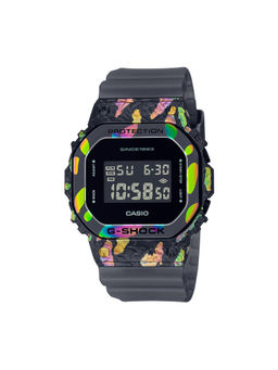 Casio - G-Shock G-Steel GM-5640GEM-1DR Multi-Colored Ip Digital Dial Resin Band Mens Watch G1348