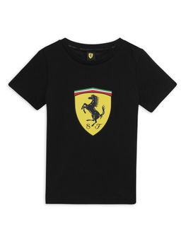 Puma - Ferrari Race Bg Shld T Clrd Kids Black T-Shirt