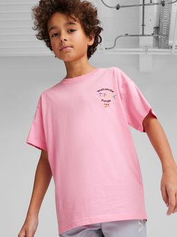 Puma - DOWNTOWN Graphic Boys Pink T-Shirt