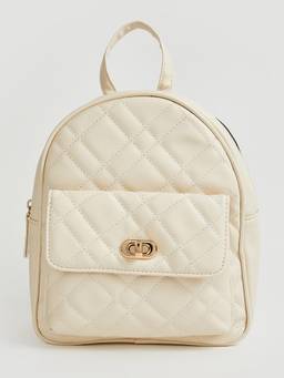 max - Girls Multi-Color Solid/Plain Polyester 3 Compartments Backpack