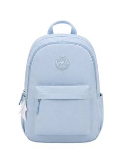 WALSON - Unisex Blue Solid/Plain Nylon 3 Compartments Backpack