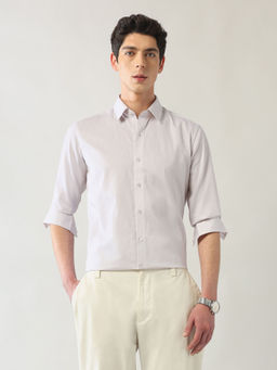 Arrow Newyork - Men's Pink Twill Manhattan Slim Fit Shirt