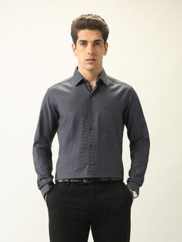 Arrow - Men's Grey Manhattan Slim Fit Ceremonial Shirt