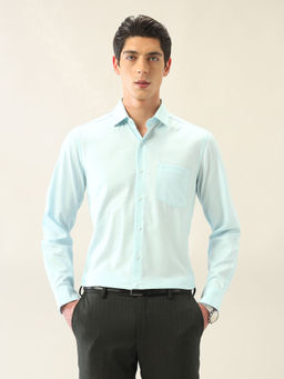 Arrow - Men's Green Pure Cotton Ceremonial Slim Fit Shirt