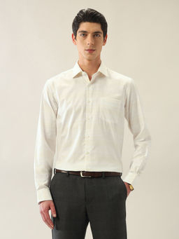Arrow - Men's White Pure Cotton Ceremonial Slim Fit Shirt