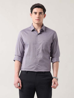 Arrow - Men's Grey Manhattan Slim Fit Autopress Shirt