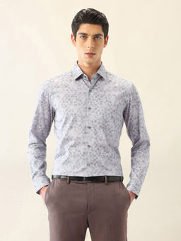 Arrow - Men's Green All Over Printed Ceremonial Slim Fit Shirt