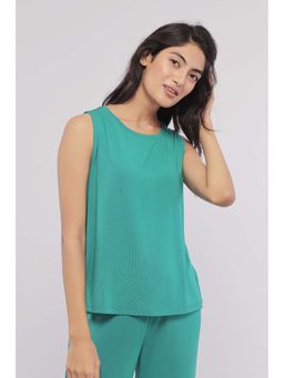 NeceSera - Green Sleeveless Cropped Top