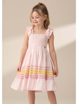 ANGEL & ROCKET - Pink Monique Ric Rac Dress