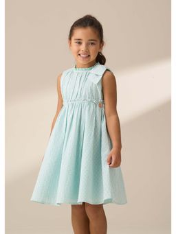 ANGEL & ROCKET - Green Giana Seersucker Stripe Dress