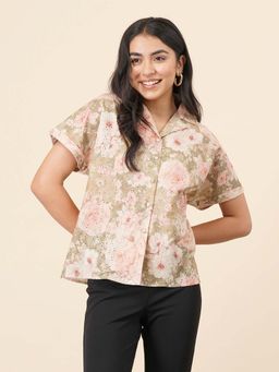 Celery - Green Fleur Shirt