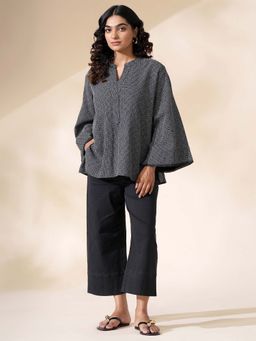 Celery - Black Tanvi Top