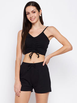 BRINNS - Bralette Top with Shorts Co-Ords (Set of 2)