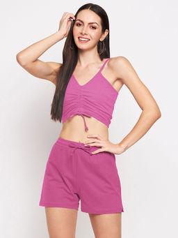 BRINNS - Bralette Top with Shorts Co-Ords (Set of 2)