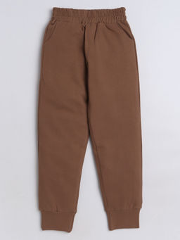 AWW HUNNIE - Brown Solid Autumn Winter Joggers