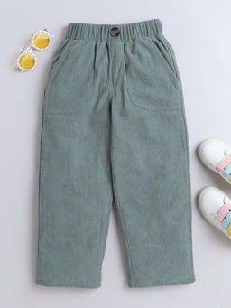AWW HUNNIE - Green Corduroy Trouser