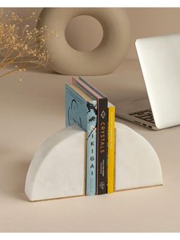 Marbleous - Marble Brass Book End Jb004