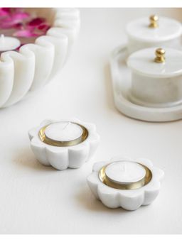 Marbleous - Diya - Flower (Pack Of 2)