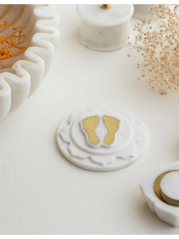 Marbleous - Lakshmi Footprint - Brass
