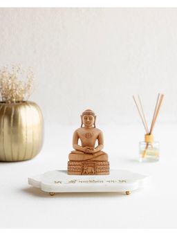 Marbleous - Mandir Tray For Lord Mahaveer Jain