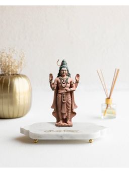 Marbleous - Mandir Tray For Lord Shiva / Shiv Bhagwan