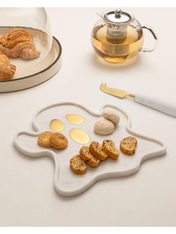 Marbleous - Marble Platter - Ghost