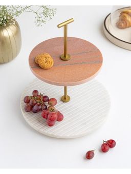 Marbleous - Marble 2 Tier Platter