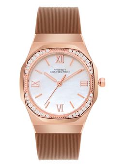 French Connection - White Dial Analog Watch (FCH002BRL) (M)