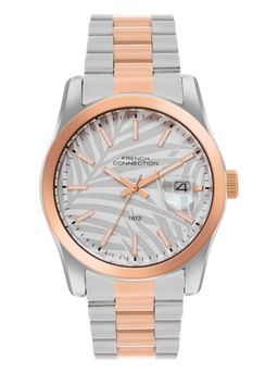 French Connection - White Dial Dated Watch (FCH14RTM) (M)