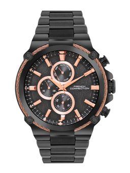 French Connection - Black Dial Multifunction Watch (Fch18Bm) (M)