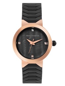 French Connection - Black Dial Analog Watch (FCH9BM) (M)