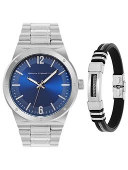 French Connection - Blue Dial Analog Watch with Bracelet (FCW17USM) (Set of 2) (M)