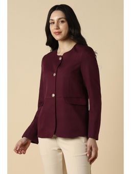 Allen Solly - Women Wine Blazer