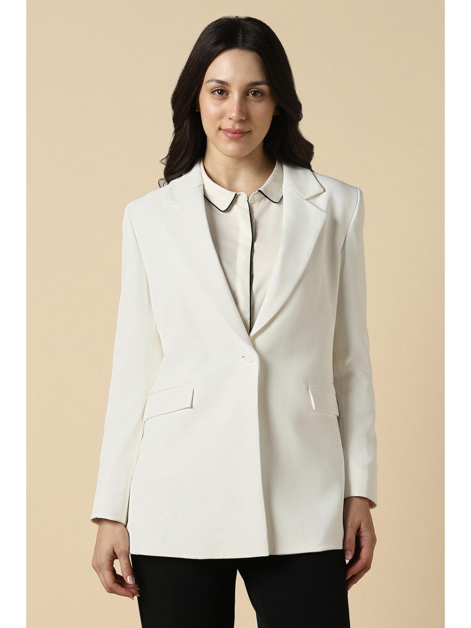 allen solly Women White Blazer-picture-37