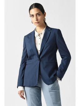 Van Heusen - Women Navy Solid Blazer