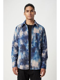 Genes Lecoanet Hemant - Relaxed Fit Button-Up Shirt With All-Over Textured Print