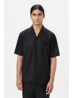 Genes Lecoanet Hemant - Relaxed Fit Half Sleeve Shirt With Beads Embroidery