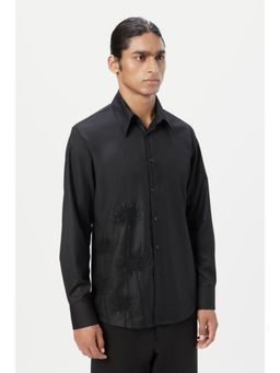 Genes Lecoanet Hemant - Regular Fit Button-Up Shirt With Beads Embroidery Placement