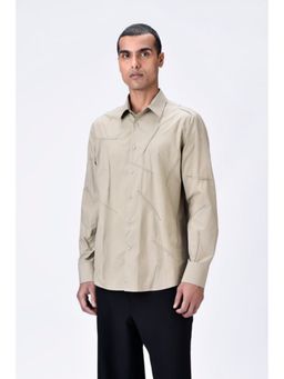 Genes Lecoanet Hemant - Regular Fit Giza Cotton Poplin Shirt With Dart Details
